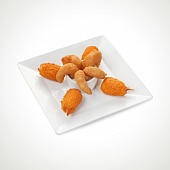 Клешни краба и креветки в панировке с соусом